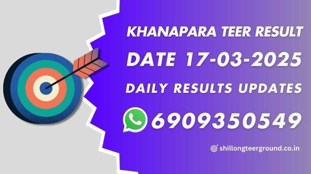 Teer Results Daily Khanapara 16-03-2025