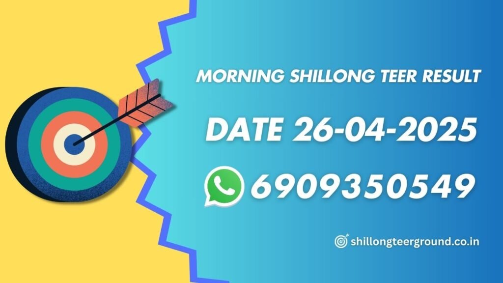 Morning Shillong Teer Result