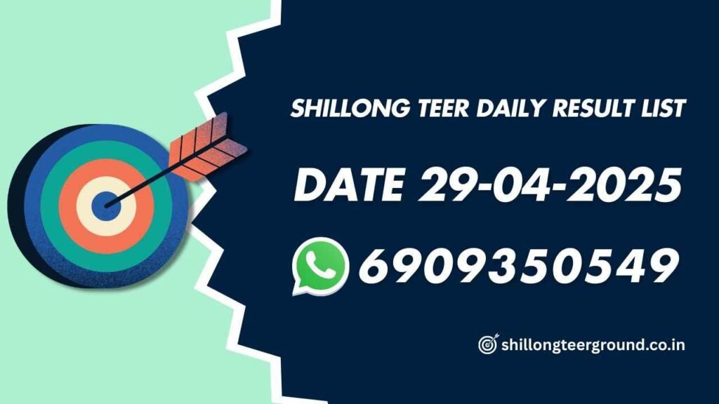 Shillong Teer Daily Result List